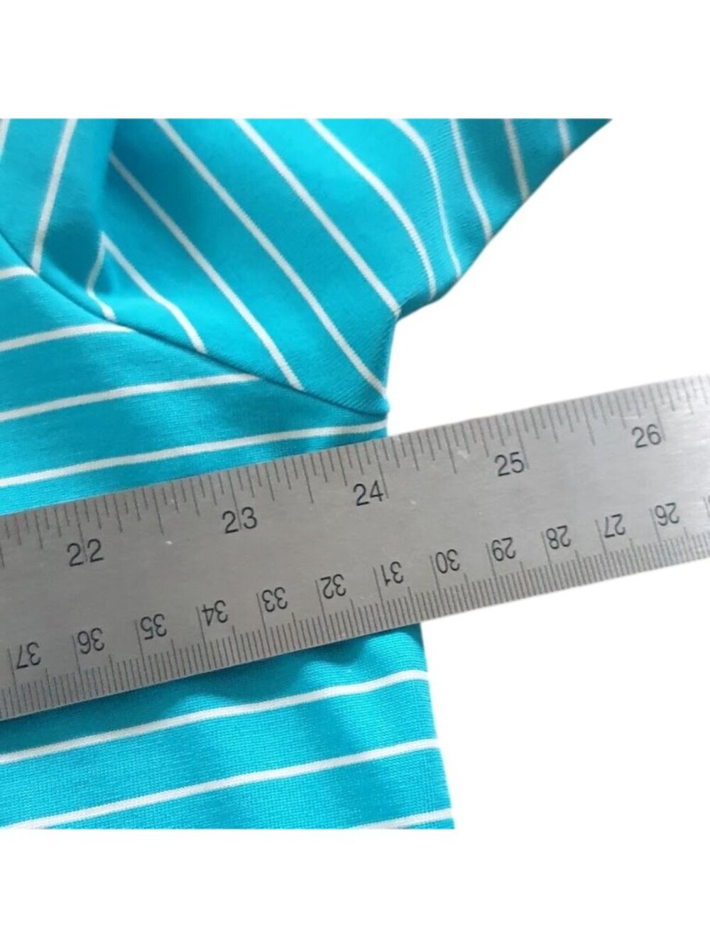 Tommy Hilfiger Golf Blue Striped Polo Shirt XXL Performance Fit Short Sleeve Men - Picture 7 of 13